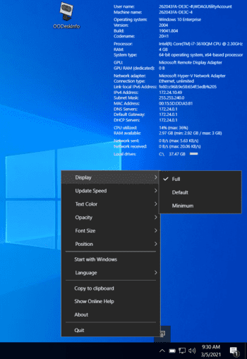 O&O DeskInfo скриншот № 1
