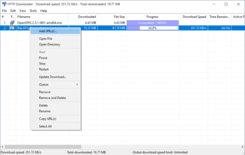 HTTP Downloader скриншот № 1