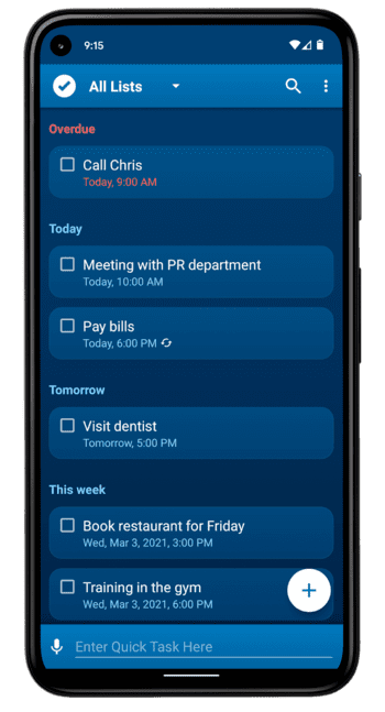 Список задач скриншот № 1
