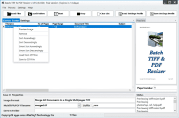 Batch TIFF & PDF Resizer скриншот № 1