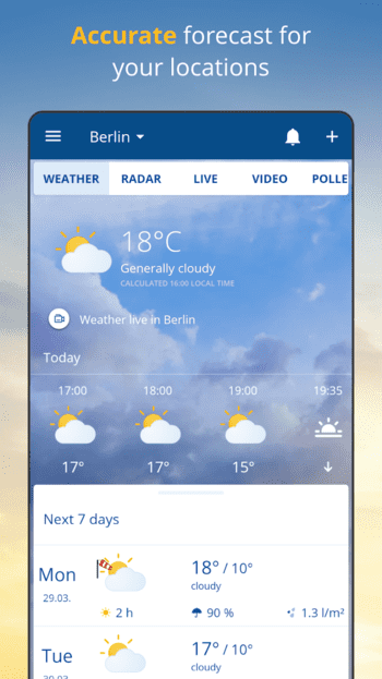 wetter.com скриншот № 1