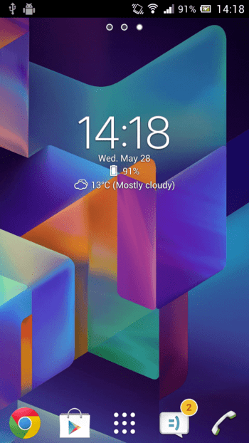 Digital Clock Widget Xperia скриншот № 1