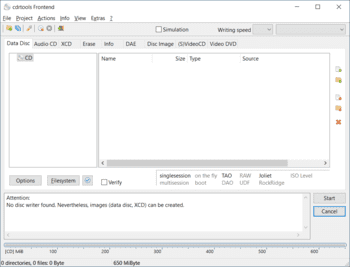 CDRtfe скриншот № 1