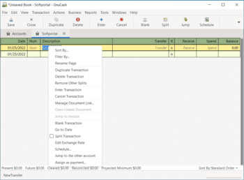 GnuCash скриншот № 1