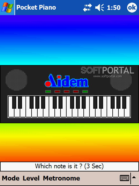 Pocket Piano 1.30 для Pocket PC и WM - описание, скачать.