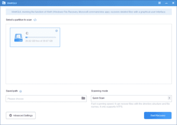 AOMEI WinfrGUI скриншот № 1