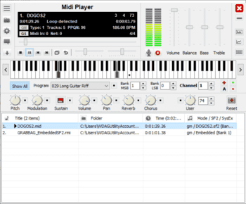 SoundFont Midi Player скриншот № 1