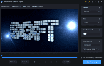 AVCLabs Video Enhancer AI скриншот № 1
