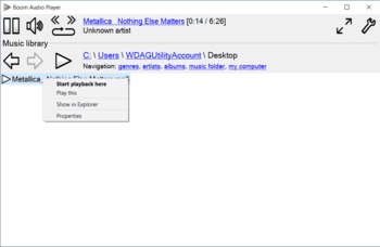 Boom Audio Player скриншот № 1