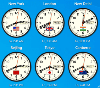 Sharp World Clock скриншот № 1
