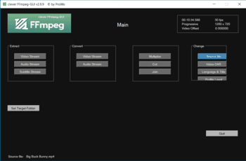 Clever FFmpeg GUI скриншот № 1