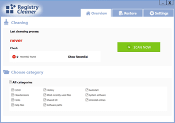 Abelssoft Registry Cleaner скриншот № 1