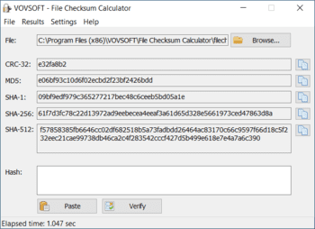 File Checksum Calculator скриншот № 1