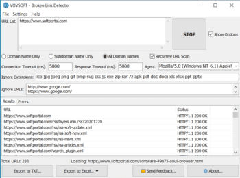 Broken Link Detector скриншот № 1