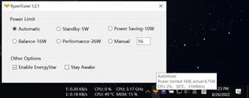 RyzenTuner скриншот № 1