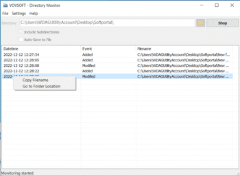 Directory Monitor скриншот № 1