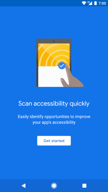 Google Accessibility Scanner скриншот № 1