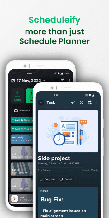 Scheduleify скриншот № 1