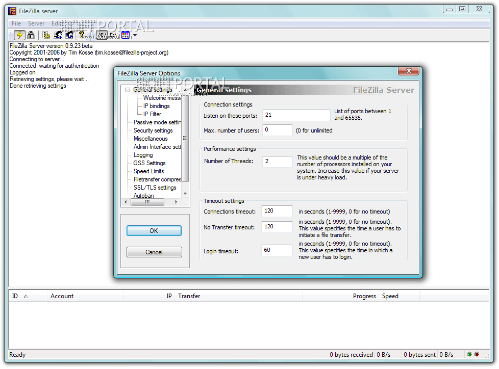 filezilla server debian