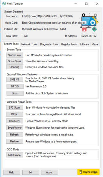 Jim's Toolbox скриншот № 1