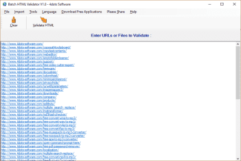 Batch HTML Validator скриншот № 1