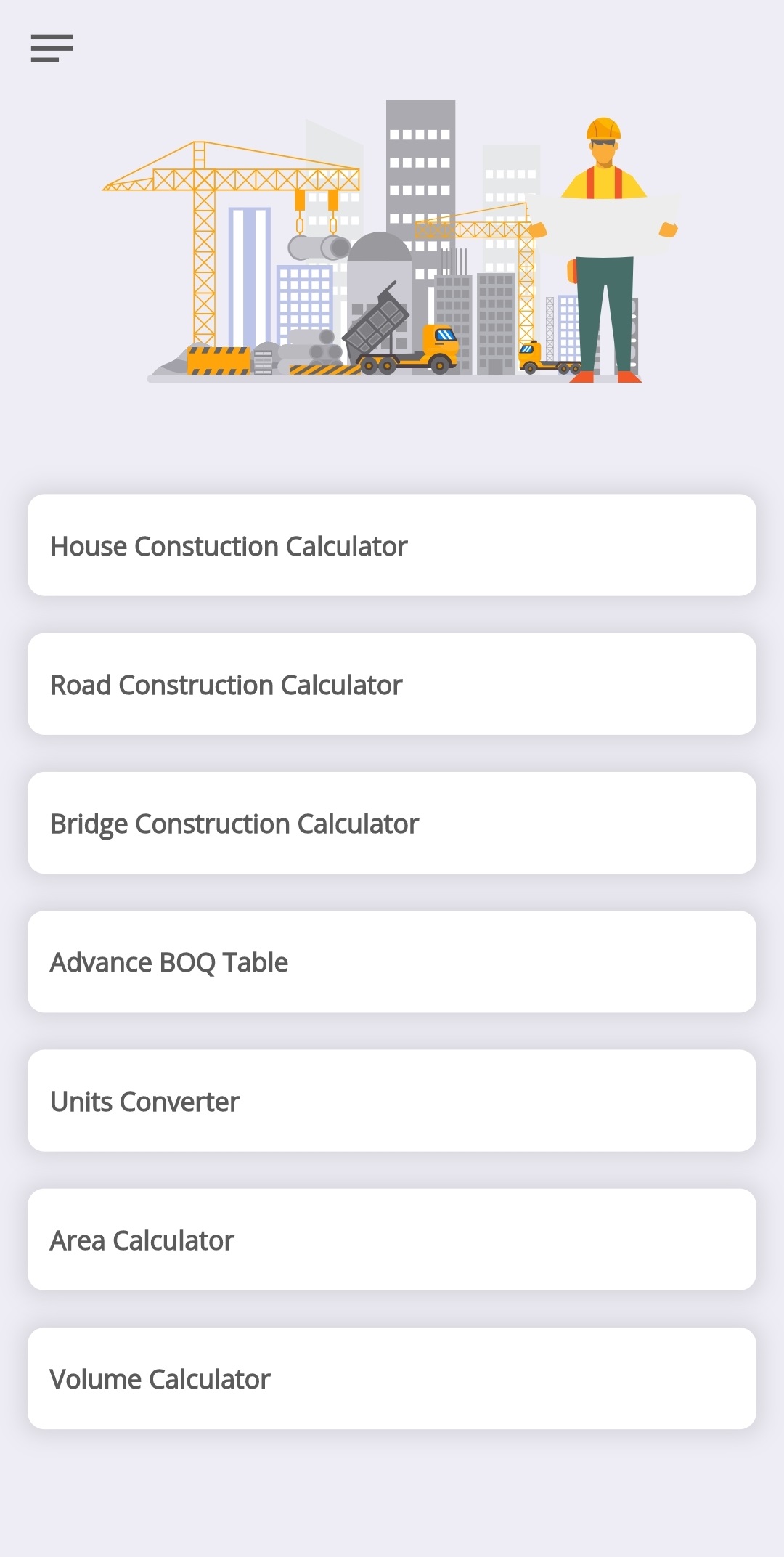 Construction Calculator (apk) Скачать для Android
