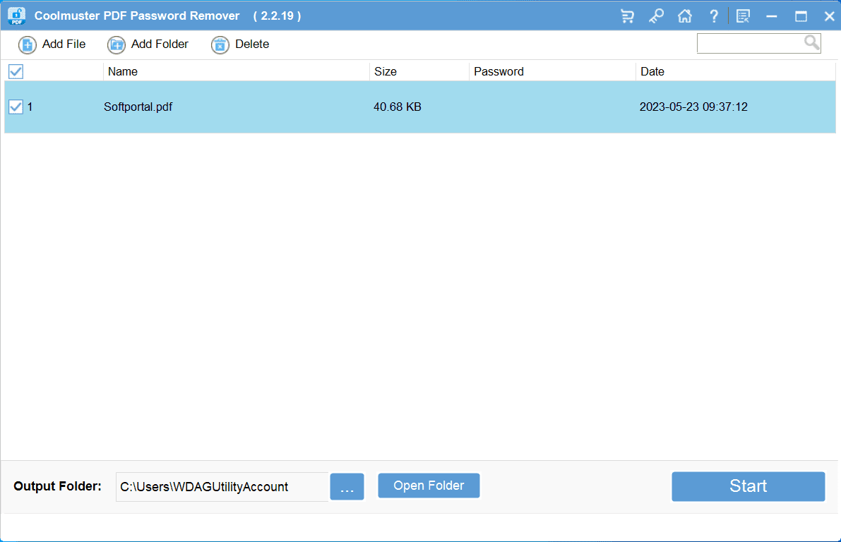 Coolmuster PDF Password Remover Coolmuster PDF Password Remover 2.2.19