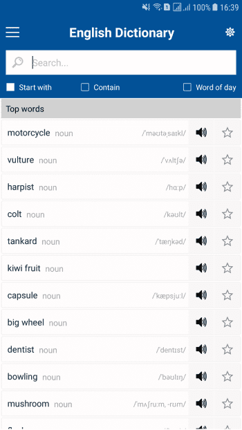 Dictionary of English скриншот № 1