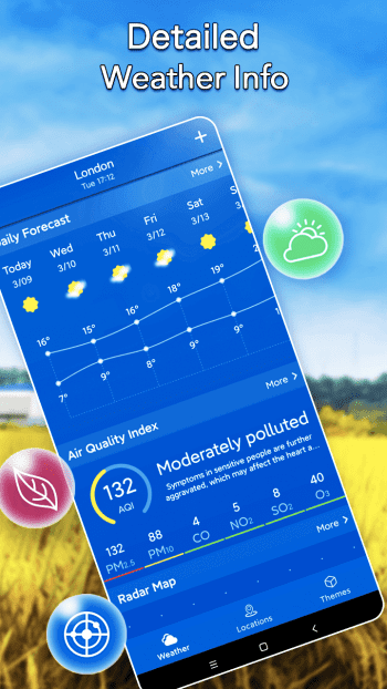 Local Weather Forecast & Widget скриншот № 1