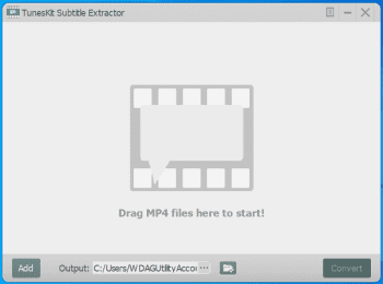 TunesKit Subtitle Extractor скриншот № 1