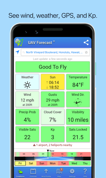 UAV Forecast for Drone Pilots скриншот № 1