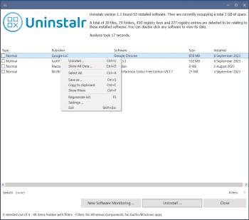 Uninstalr скриншот № 1