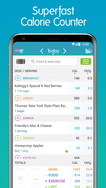 Nutracheck Calorie Counter+ скриншот № 1
