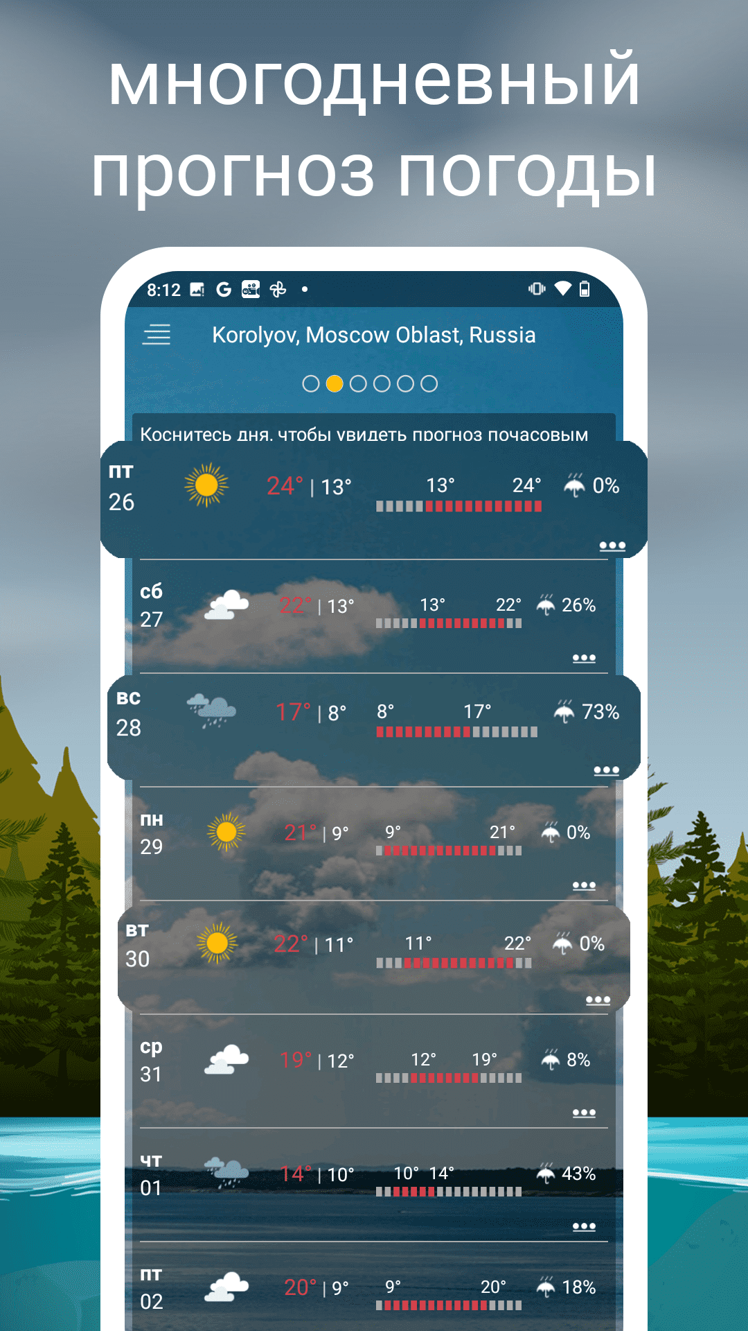 Точный прогноз погоды гагино