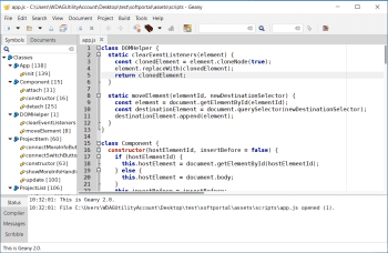 Geany скриншот № 1