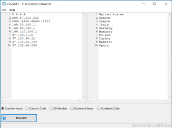 IP to Country Converter скриншот № 1