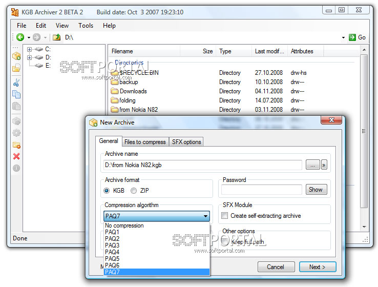 kgb archiver self extract