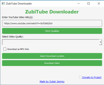 ZubiTube Downloader скриншот № 1