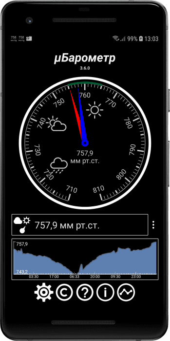 μБарометр скриншот № 1