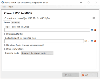 MSG 2 MBOX скриншот № 1
