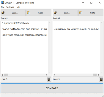 Compare Two Texts скриншот № 1