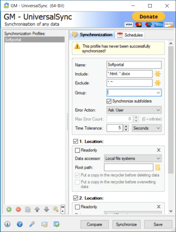Universal Sync скриншот № 1
