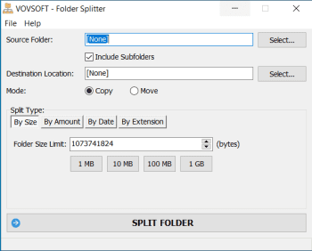 Folder Splitter скриншот № 1