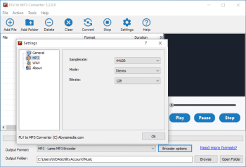 FLV to MP3 Converter скриншот № 1