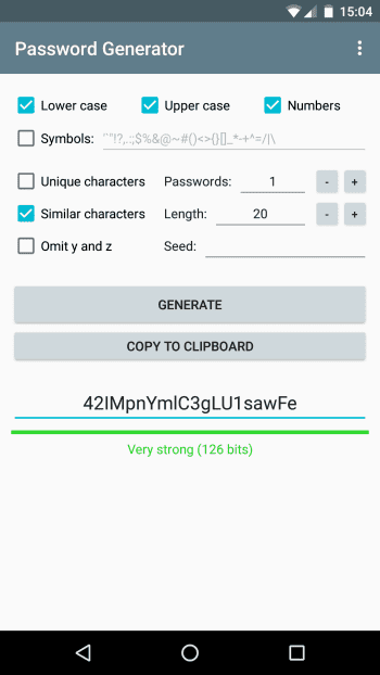 Password Generator скриншот № 1