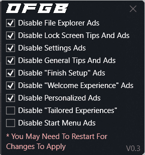 OFGB скриншот № 1