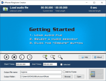 iPhone Ringtone Creator скриншот № 1