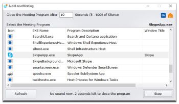 AutoLeaveMeeting скриншот № 1