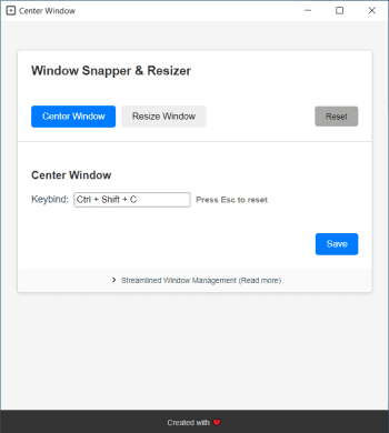 Window Center & Resizer скриншот № 1