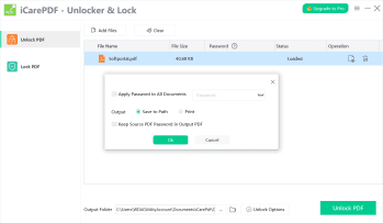 iCarePDF Unlock & Lock скриншот № 1